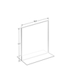 Azar Displays 8.5"W x 11"H Double-Foot Two Sided Sign Holder, PK10 152714